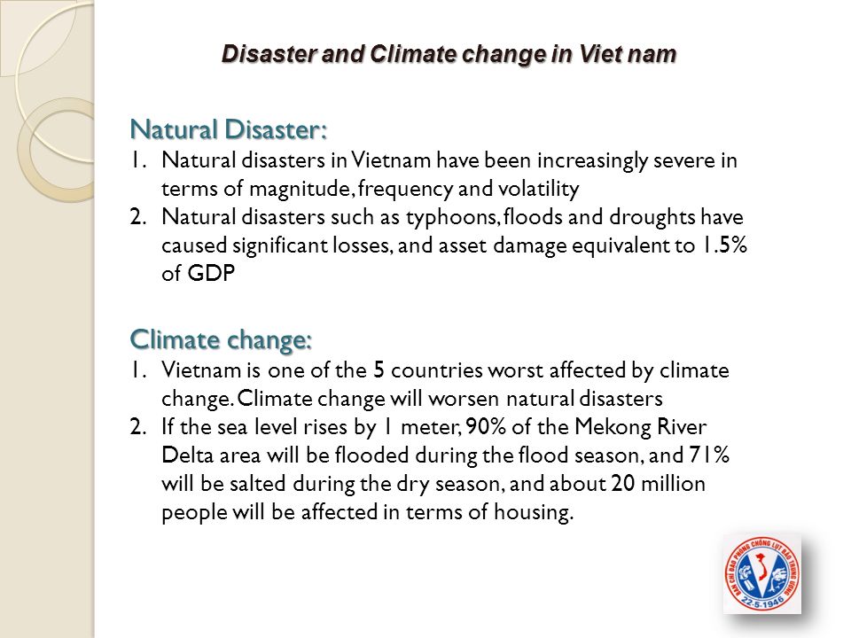 Disaster and Climate change in Viet nam