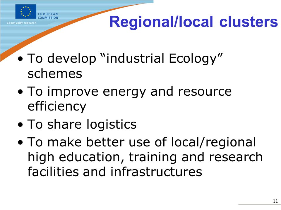 Regional/local clusters