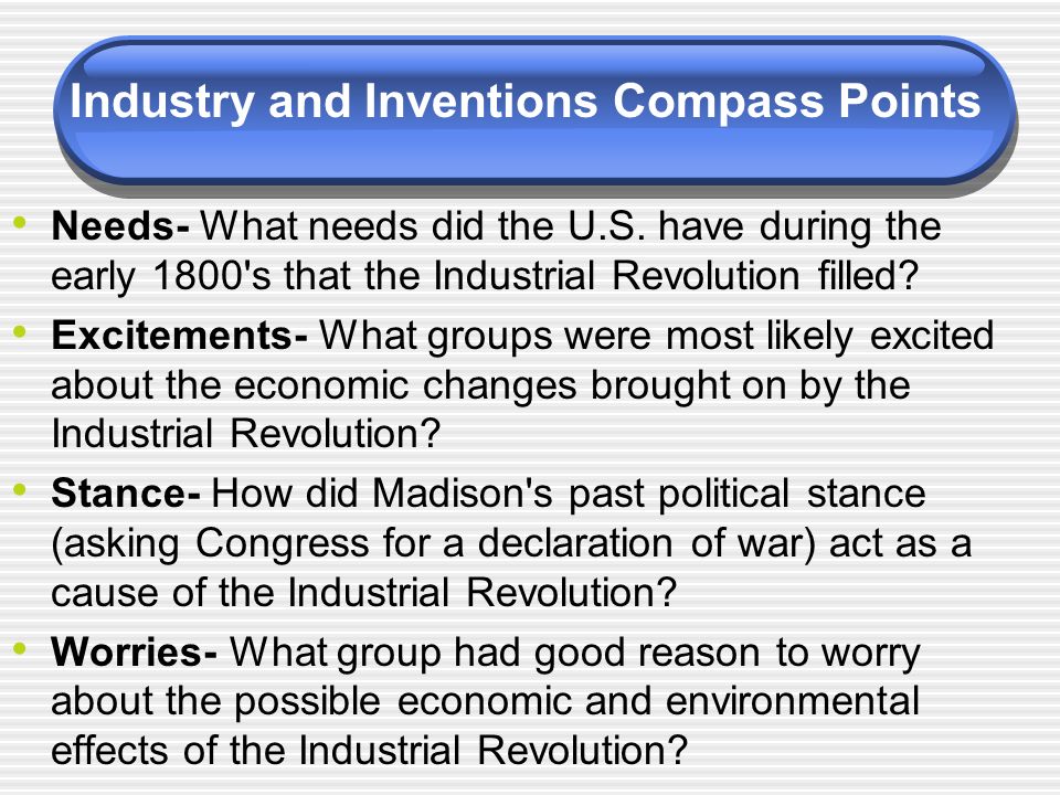 Industry and Inventions Compass Points