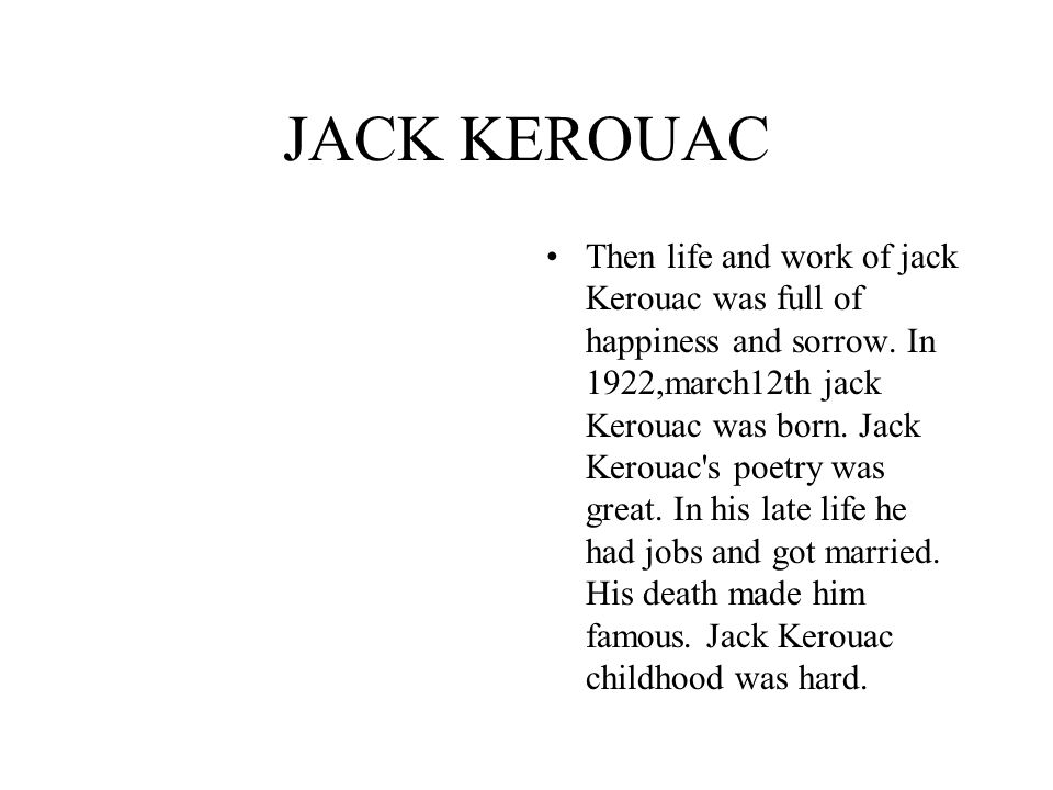 JACK KEROUAC