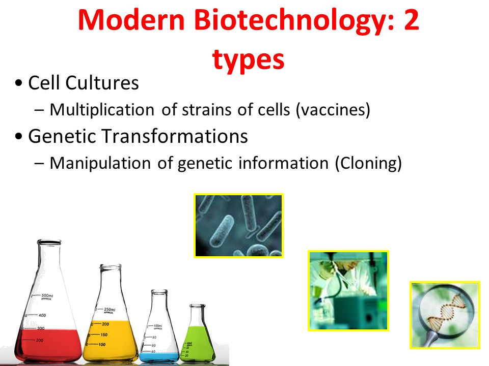 Modern Biotechnology: 2 types