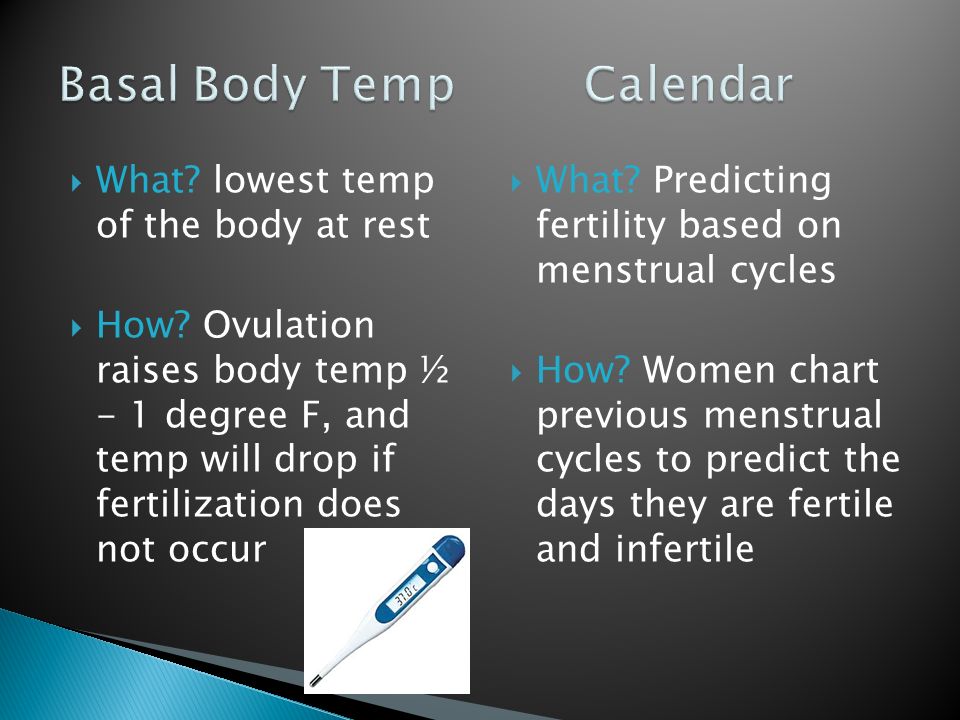 Basal Body Temp Calendar