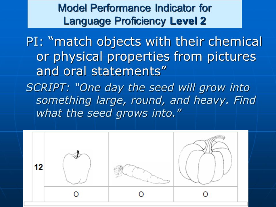 Model Performance Indicator for Language Proficiency Level 2