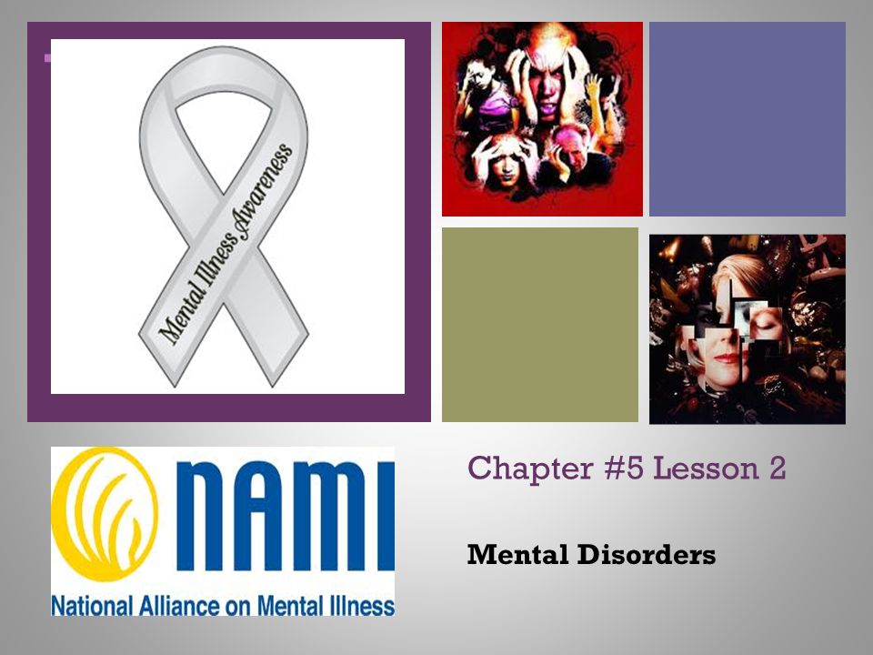 Chapter #5 Lesson 2 Mental Disorders