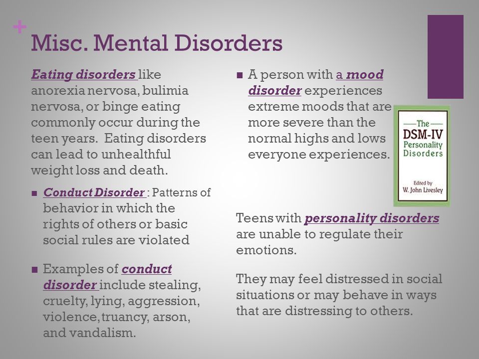 Misc. Mental Disorders