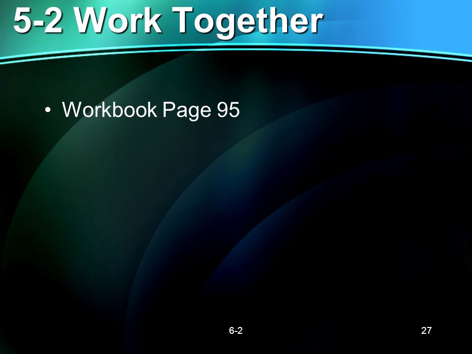 5-2 Work Together Workbook Page