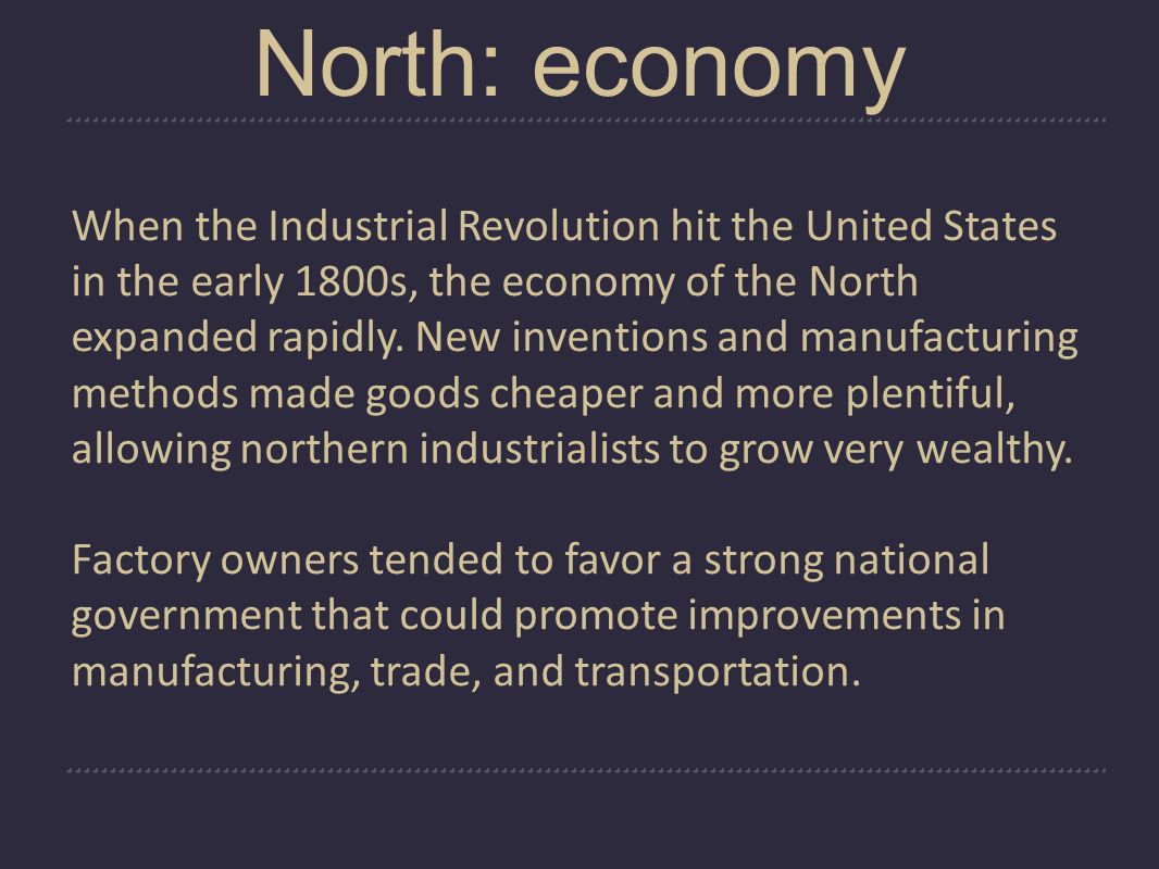 North: economy