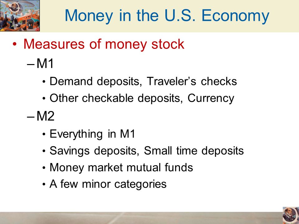 Money in the U.S. Economy Measures of money stock M1 M2
