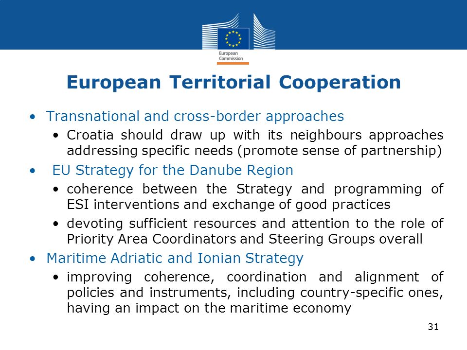 European Territorial Cooperation