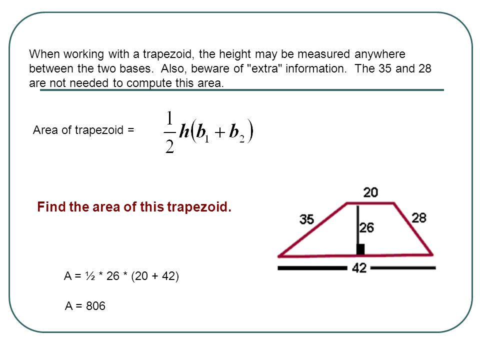 Find the area of this trapezoid.