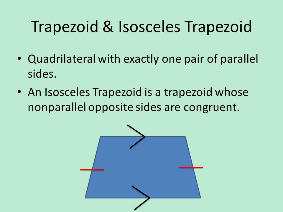 Trapezoid & Isosceles Trapezoid