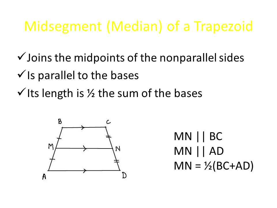 Midsegment (Median) of a Trapezoid