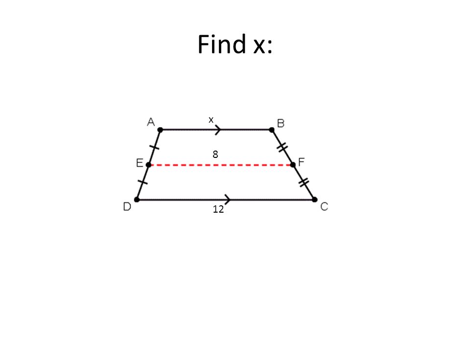 Find x: x 8 12
