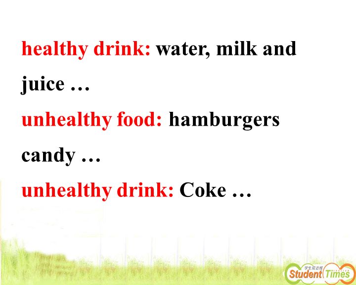 healthy drink: water, milk and juice …