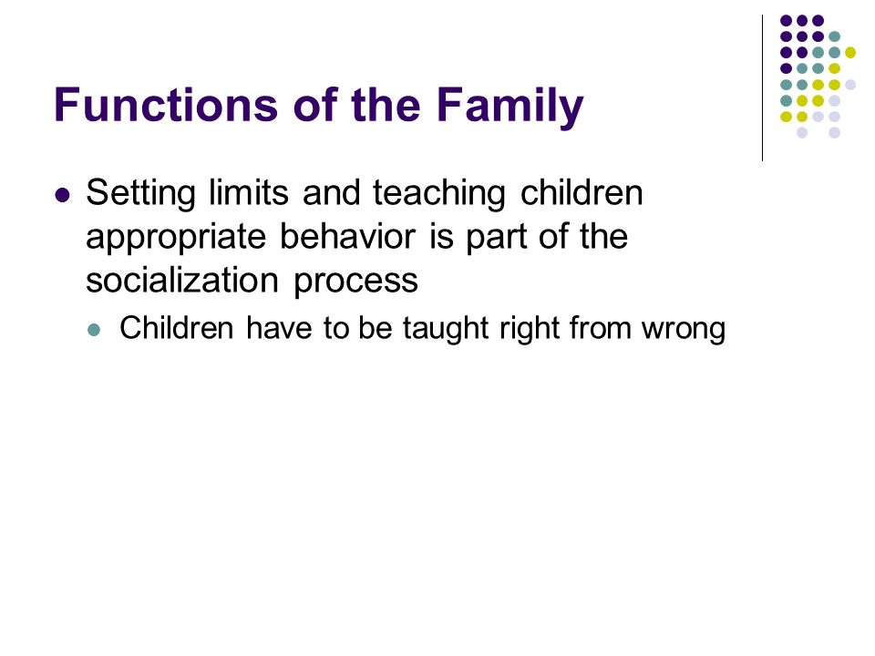 Functions of the Family