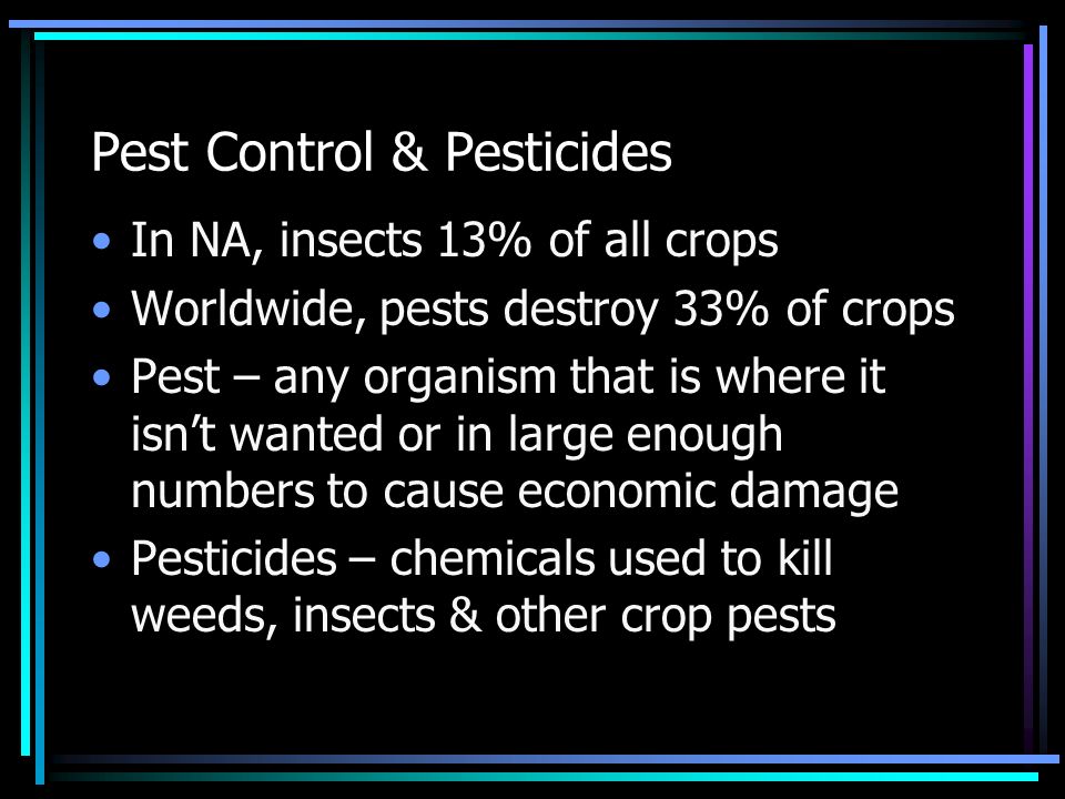 Pest Control & Pesticides