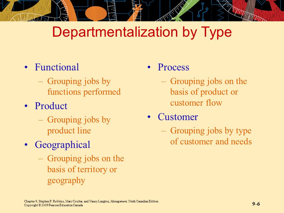 Departmentalization by Type
