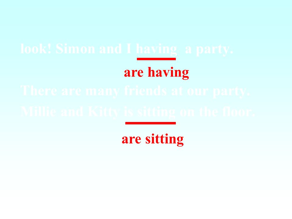 look! Simon and I having a party.