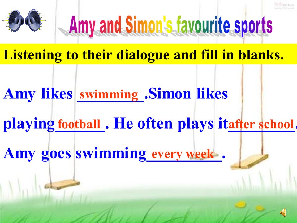 Amy and Simon s favourite sports