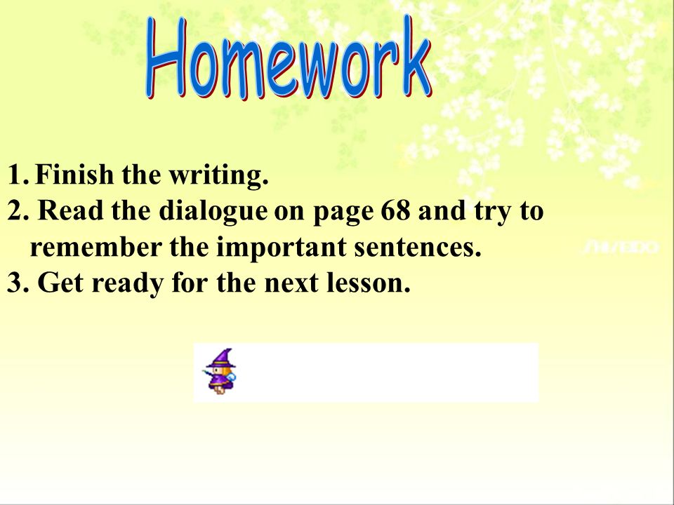 Homework 1. Finish the writing.