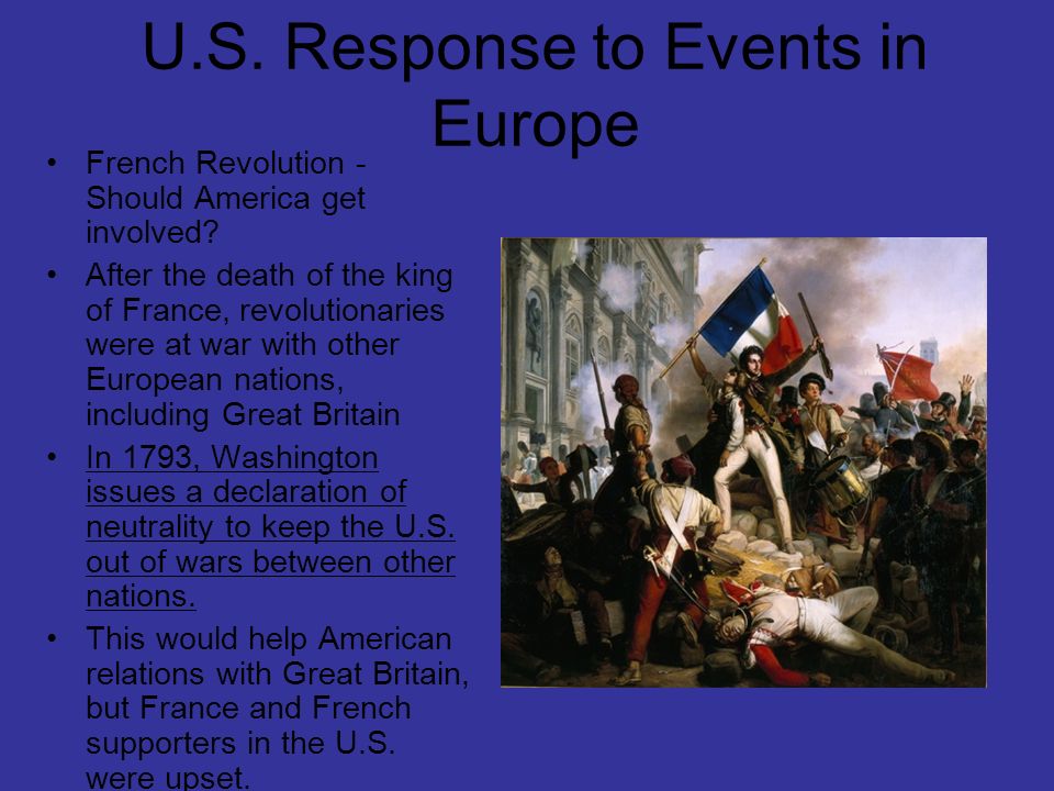 U.S. Response to Events in Europe