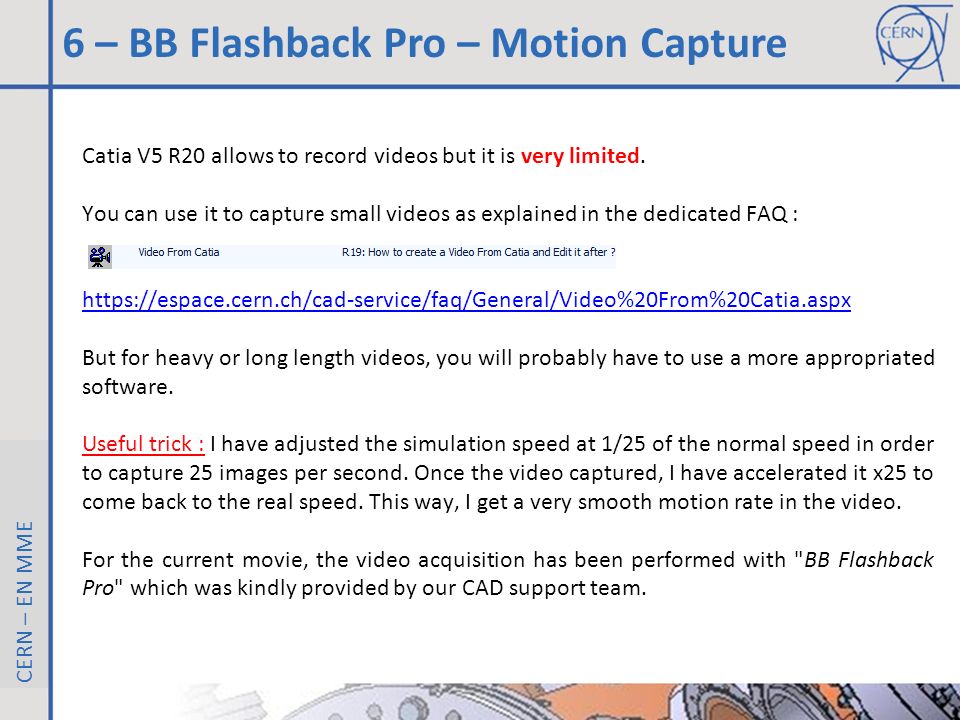 6 – BB Flashback Pro – Motion Capture