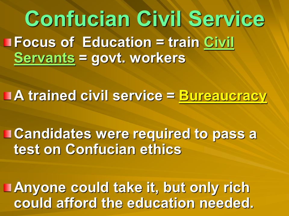 Confucian Civil Service