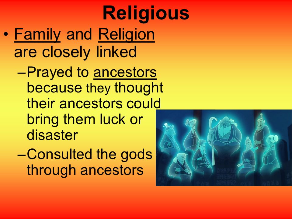 Religious Family and Religion are closely linked