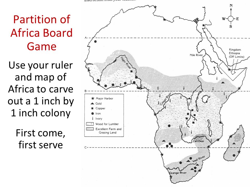 Partition of Africa Board Game