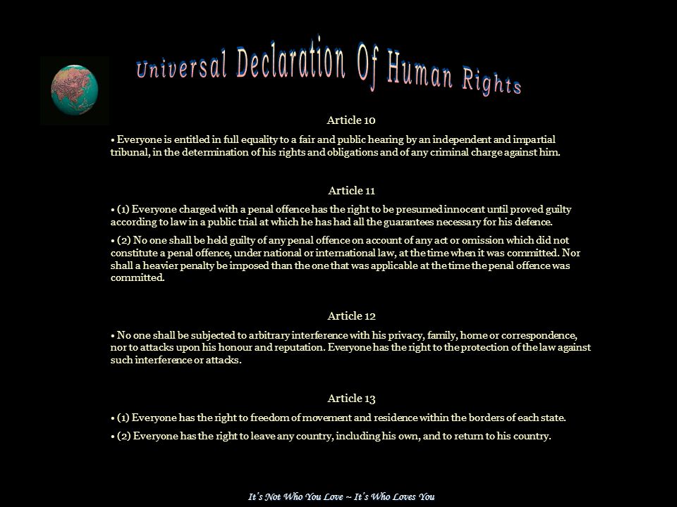 Universal Declaration Of Human Rights