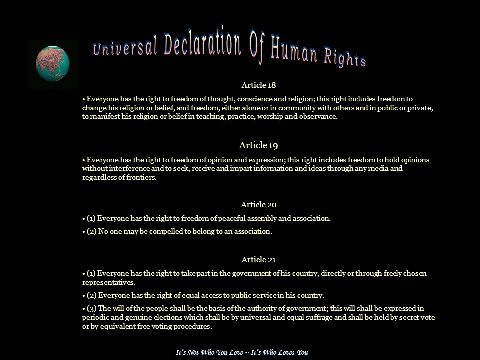 Universal Declaration Of Human Rights