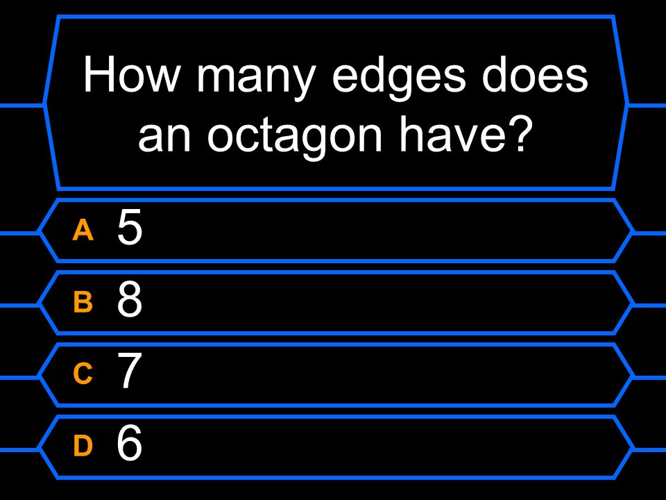 How many edges does an octagon have