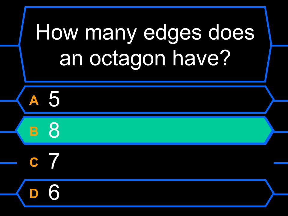 How many edges does an octagon have