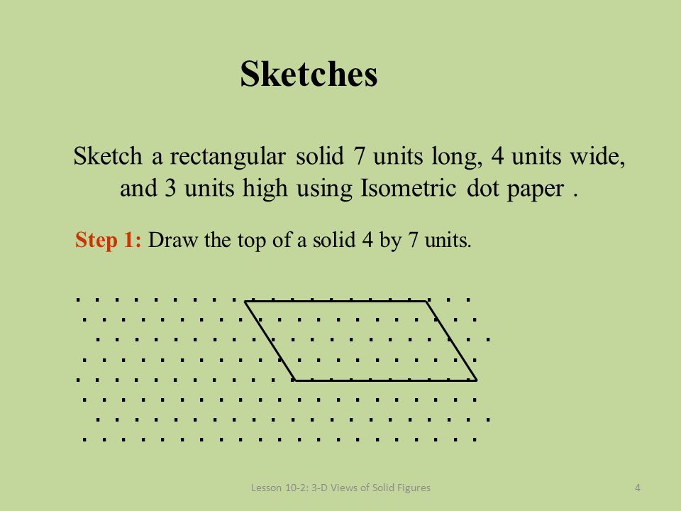 Lesson 10-2: 3-D Views of Solid Figures