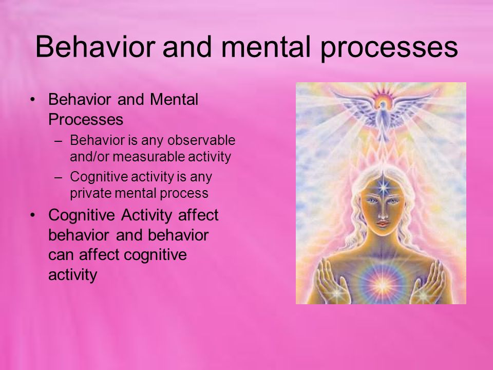 Behavior and mental processes