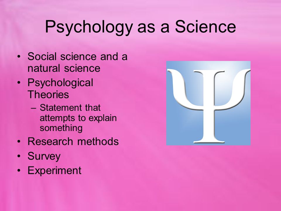 Psychology as a Science