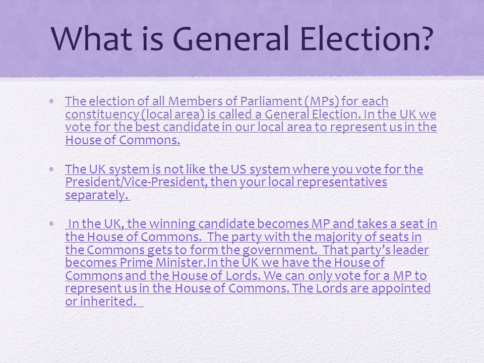 What is General Election