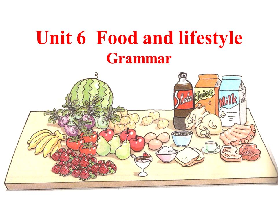 Unit 6 Food and lifestyle