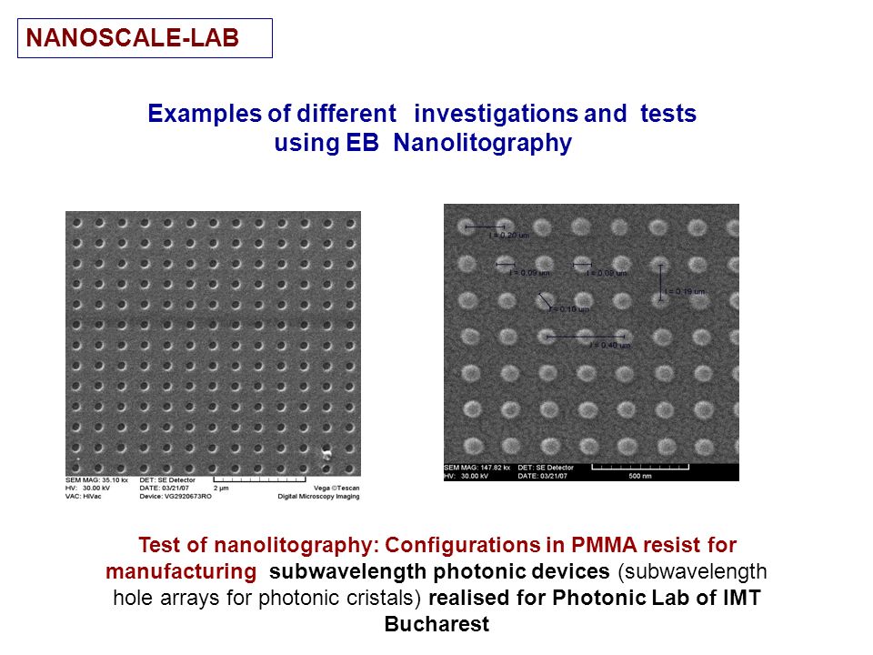 examples nanolitography