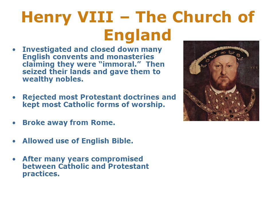 Henry VIII – The Church of England