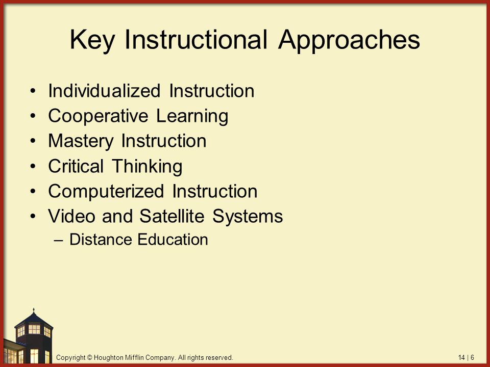 Key Instructional Approaches