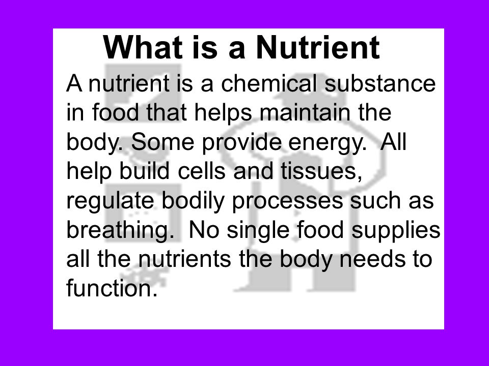 What is a Nutrient