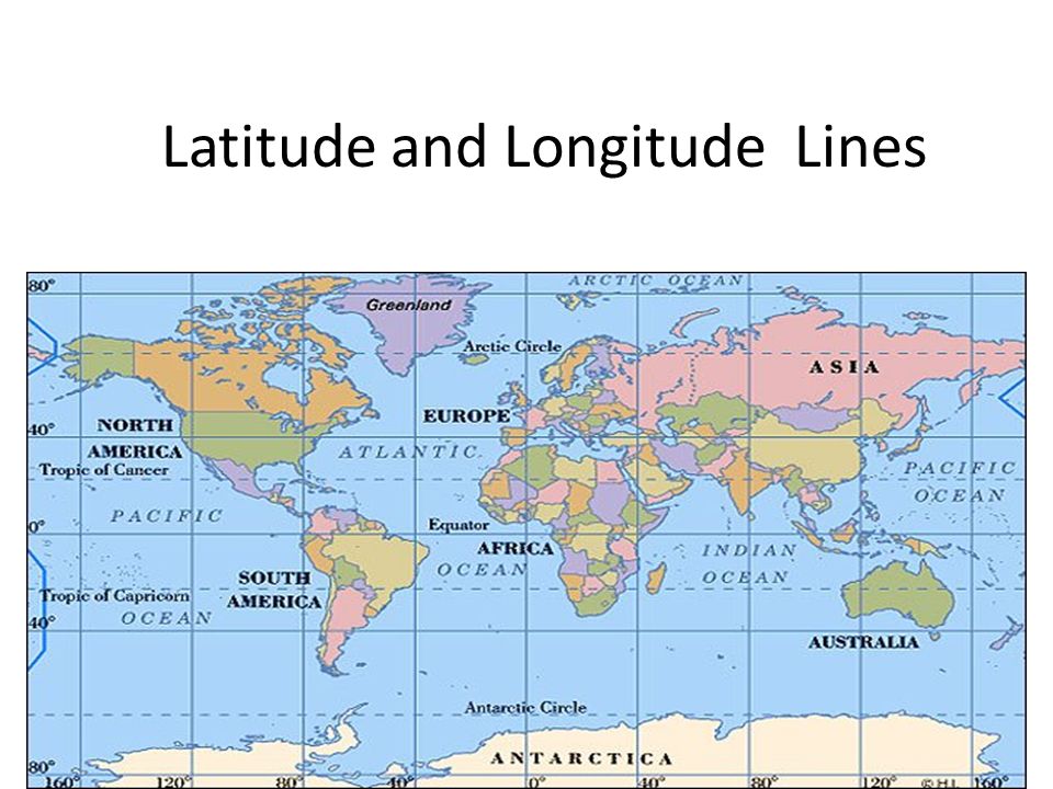Latitude and Longitude Lines