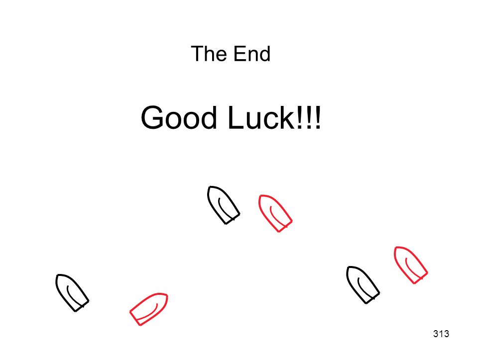 The End Good Luck!!!