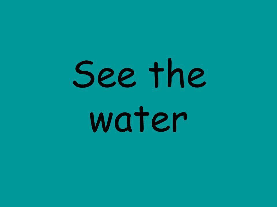 See the water