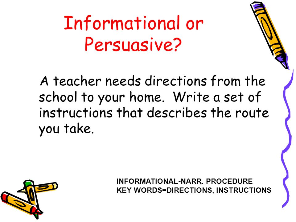 Informational or Persuasive