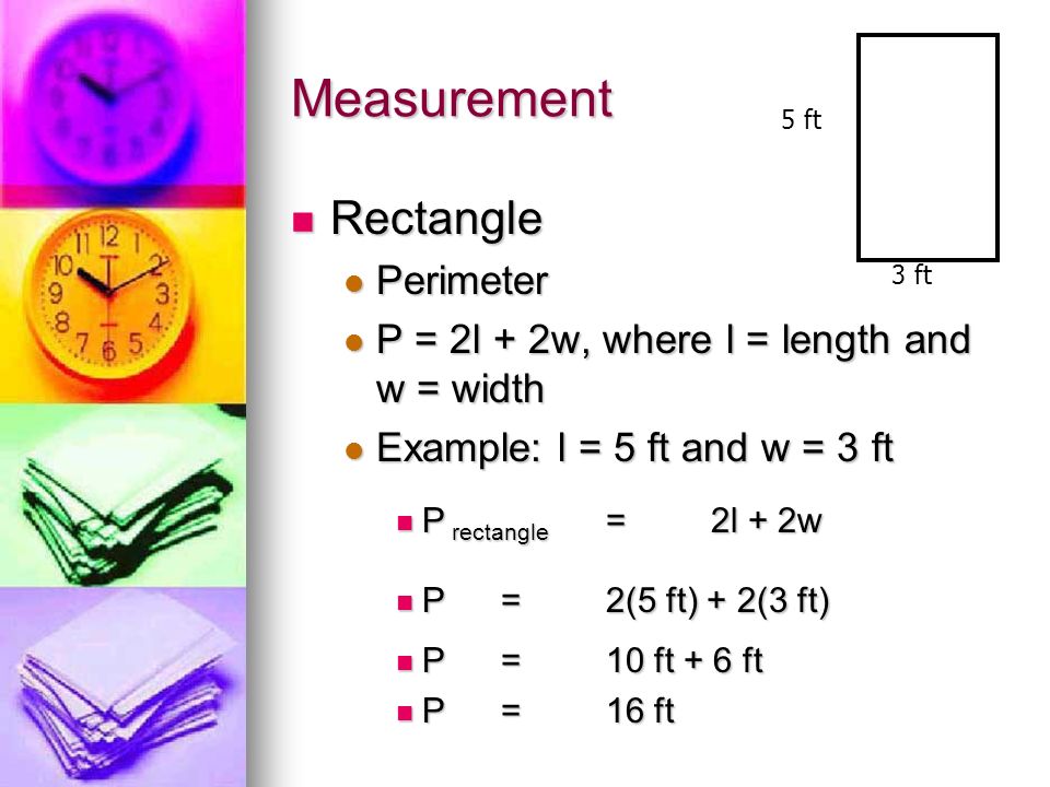 Measurement Rectangle Perimeter