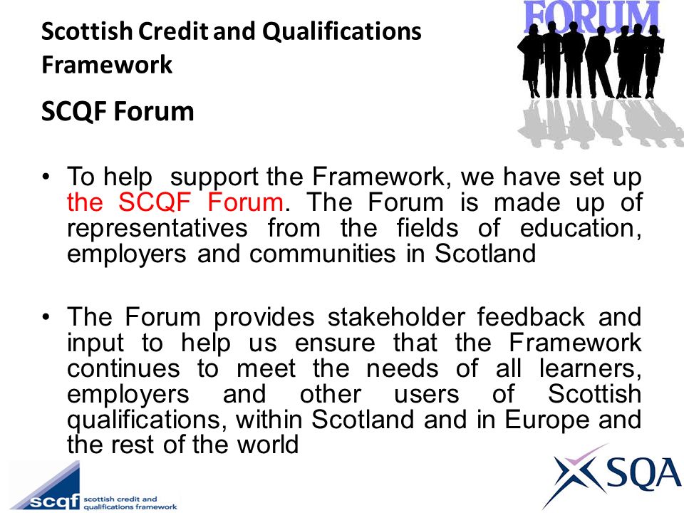 Scottish Credit and Qualifications Framework