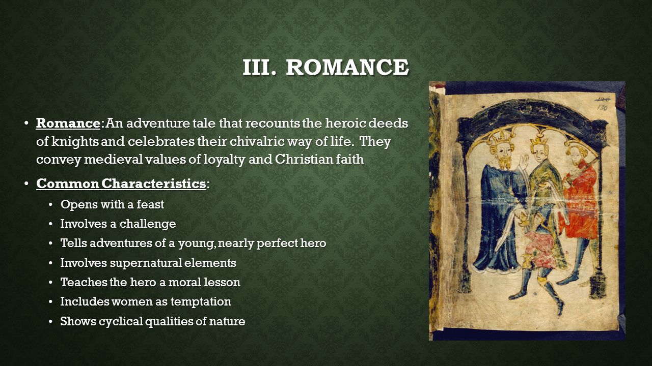 III. Romance