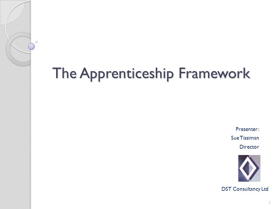 The Apprenticeship Framework